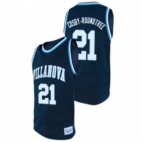 Men's Villanova Wildcats #21 Navy Dhamir Cosby-Roundtree College Baketball Alumni Jersey