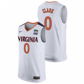 Men's Virginia Cavaliers Replica #0 Kihei Clark 2019 Final-Four Jersey - White