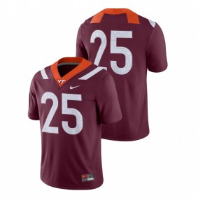 Men's Virginia Tech Hokies Nike #25 Maroon Game College Football Jersey