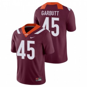 Men's Virginia Tech Hokies TyJuan Garbutt #45 Maroon Game Football Jersey