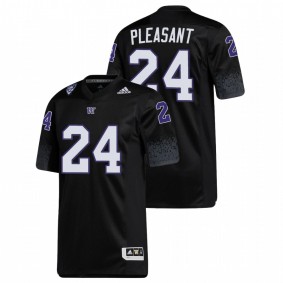 Men's Washington Huskies Kamari Pleasant Black Premier Football Jersey