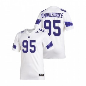 Men's Washington Huskies Levi Onwuzurike White Premier Football Jersey