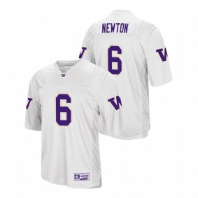 Men's Washington Huskies Richard Newton White College Football Jersey