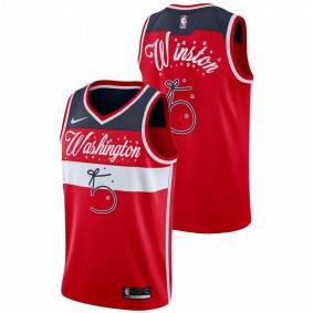 Cassius Winston Washington Wizards 2020 Red Santa Clause Christmas Gift Jersey