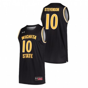 Men's Wichita State Shockers College Basketball #10 Black Erik Stevenson Replica Jersey