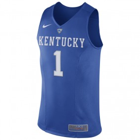 Men's Kentucky Wildcats #1 Royal Hyper Elite Performance Basketball Jersey