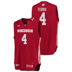 Male Wisconsin Badgers College Basketball #4 Red Matt Ferris Replica Jersey