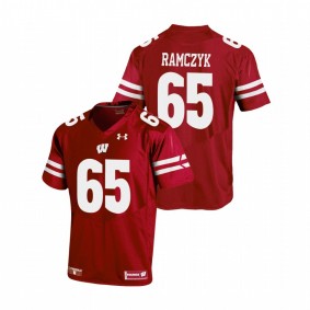 Men's Wisconsin Badgers Ryan Ramczyk Red Under Armour Replica Football Jersey