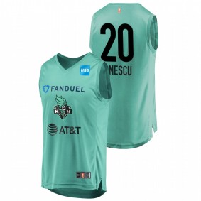 Sabrina Ionescu WNBA Mint Green Replica 2020 Player Jersey