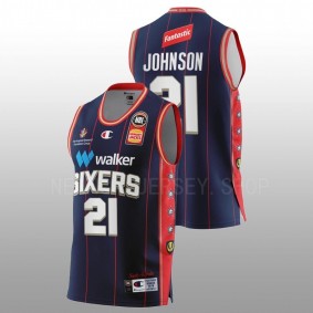 Daniel Johnson Adelaide 36ers Home Navy NBL Men Jersey