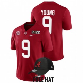 Bryce Young Alabama Crimson Tide 2021 Cotton Bowl Champions Crimson CFP #9 Jersey