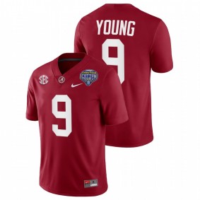 Bryce Young Alabama Crimson Tide Crimson 2021 Cotton Bowl College Football Playoff #9 Jersey