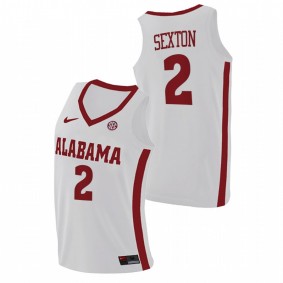 Collin Sexton Alabama Crimson Tide White Replica College Basketball Jersey