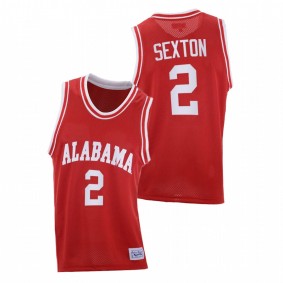 Collin Sexton Alabama Crimson Tide Red Throwback College Basketball Jersey