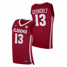 Jahvon Quinerly #13 Red Alabama Crimson Tide 2021-22 College Basketball Jersey