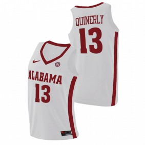 Jahvon Quinerly Alabama Crimson Tide 2021 White Replica College Basketball Jersey