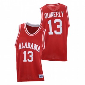 Jahvon Quinerly Alabama Crimson Tide 2021 Red Throwback College Basketball Jersey