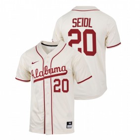 Alabama Crimson Tide #20 Tommy Seidl College Baseball Natural Jersey Replica Men