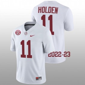 Traeshon Holden Alabama Crimson Tide College Basketball 2022-23 White #11 Jersey