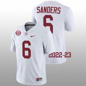 Trey Sanders Alabama Crimson Tide College Basketball 2022-23 White #6 Jersey