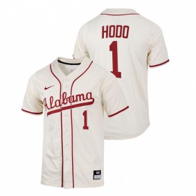 Alabama Crimson Tide #1 Will Hodo College Baseball Natural Jersey Replica Men