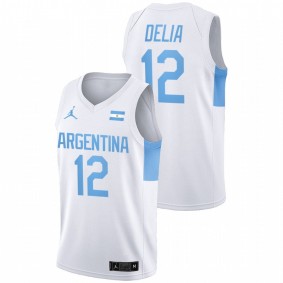 Argentina Marcos Delía White 2021 Olympic Home Jersey