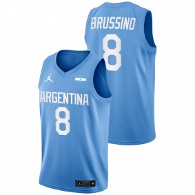 Argentina Nicolás Brussino Blue 2021 Olympic Limited Jersey