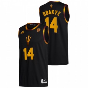 Enoch Boakye #14 Black Arizona State Sun Devils 2022-23 College Basketball Jersey