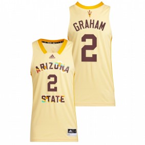 Jalen Graham #2 Yellow Arizona State Sun Devils 2022 Basketball Honoring Black Excellence Jersey