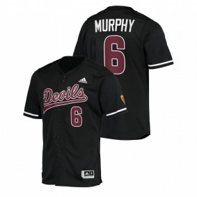 Arizona State Sun Devils #6 Kai Murphy College Baseball Black Jersey Replica Men