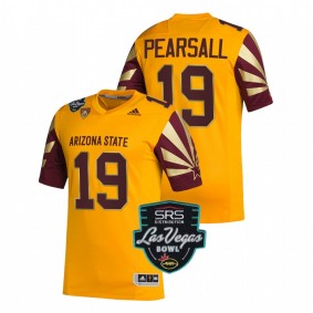 Ricky Pearsall Arizona State Sun Devils Las Vegas Bowl Gold Alternate #19 Jersey