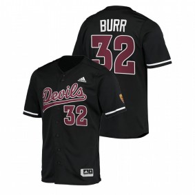 Arizona State Sun Devils #32 Ryan Burr College Baseball Black Jersey Alumni Men