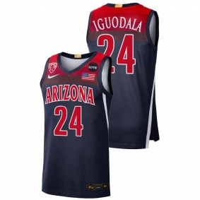 Andre Iguodala #24 Navy Arizona Wildcats NBA Alumni Elite Limited Jersey