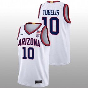 Arizona Wildcats Azuolas Tubelis 2022-23 White Limited Basketball Men Jersey