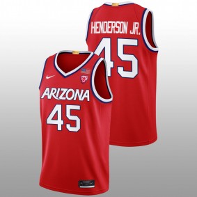 Arizona Wildcats Cedric Henderson Jr. 2022-23 Red College Basketball Men Jersey