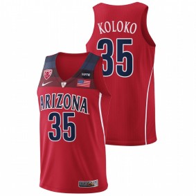 Arizona Wildcats Christian Koloko 2021-22 Red College Basketball Replica Men Jersey