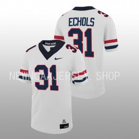 Hunter Echols Arizona Wildcats Untouchable Game 2022-23 White Football #31 Jersey