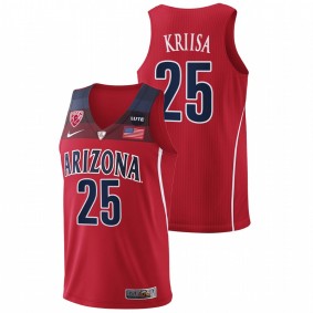 Arizona Wildcats Kerr Kriisa 2021-22 Red College Basketball Replica Men Jersey