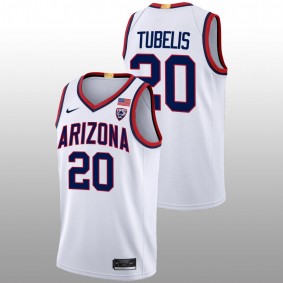 Arizona Wildcats Tautvilas Tubelis 2022-23 White Limited Basketball Men Jersey