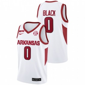 Arkansas Razorbacks Anthony Black 2022-23 White College Basketball Men Jersey