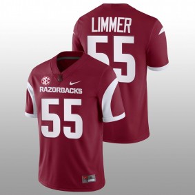 Beaux Limmer Arkansas Razorbacks College Football 2022-23 Cardinal Men Jersey Game