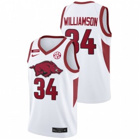 Corliss Williamson Arkansas Razorbacks White Equality 2021 March Madness Jersey