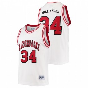 Arkansas Razorbacks Corliss Williamson White Commemorative Classic Basketball Jersey