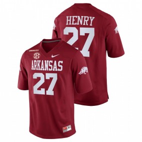 Hayden Henry Arkansas Razorbacks 2021-22 Cardinal College Football Equality Jersey