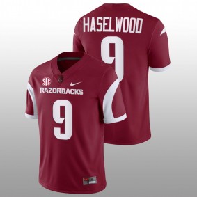 Jadon Haselwood Arkansas Razorbacks College Football 2022-23 Cardinal Men Jersey Game