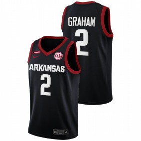 Arkansas Razorbacks Jalen Graham Black College Basketball 2022 Transfer Men Jersey