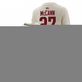 James McCann Arkansas Razorbacks #27 College Baseball Men Natural Jersey Full-Button