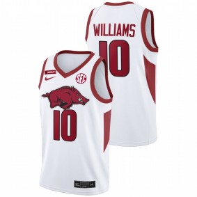 Jaylin Williams Arkansas Razorbacks White Equality 2021 March Madness Jersey