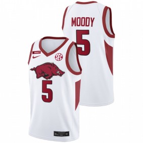 Moses Moody Arkansas Razorbacks White Equality 2021 March Madness Jersey