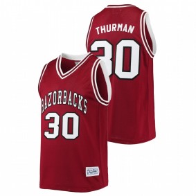 Scotty Thurman #30 Cardinal Arkansas Razorbacks Alumni Basketball Commemorative Classic Jersey